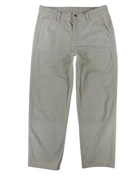 Men's H&M Loose Fit Workwear Utility Pants Size 36x32 Beige